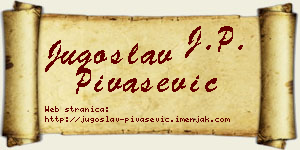 Jugoslav Pivašević vizit kartica